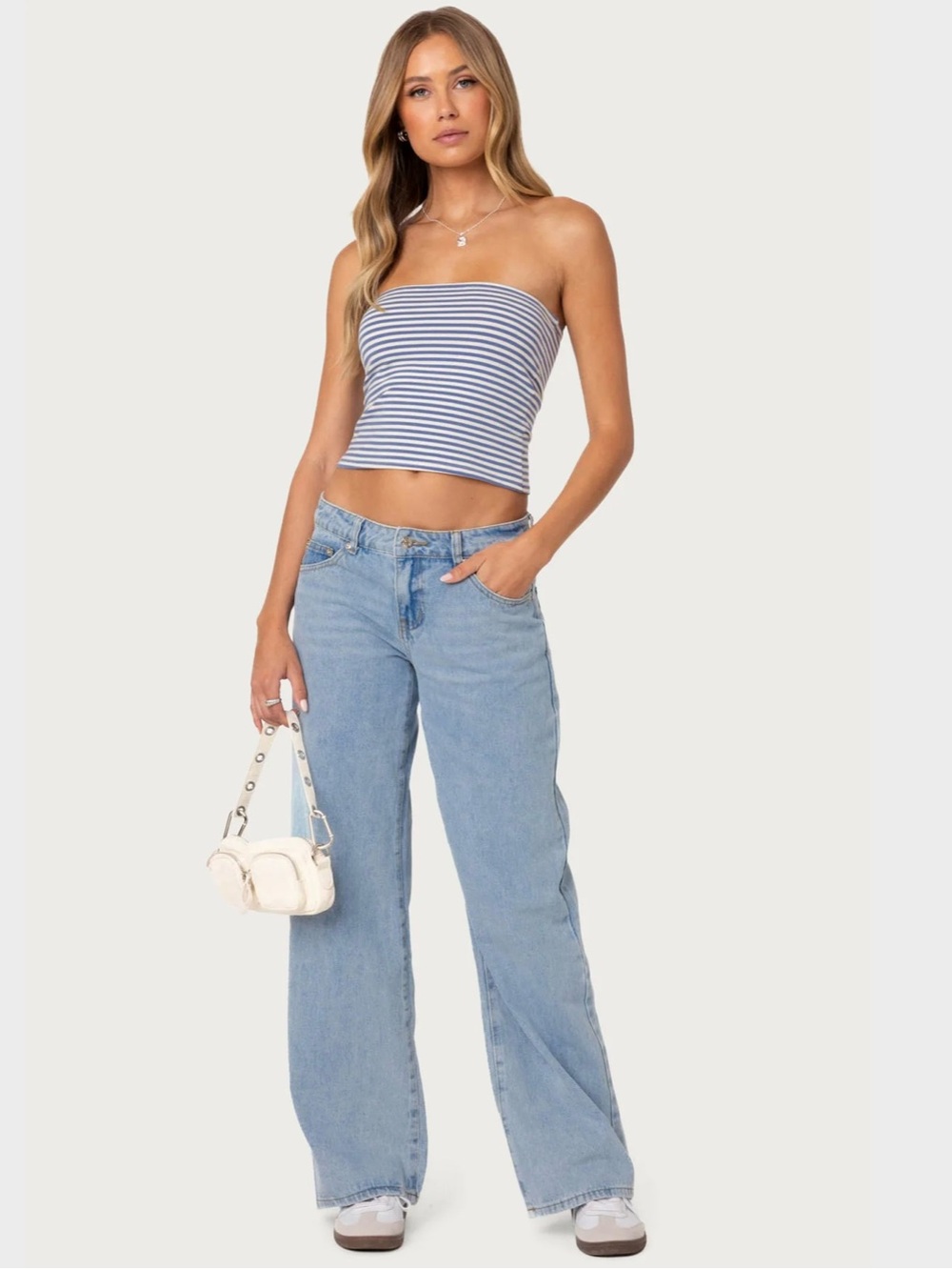 Edikted Raelynn Low Rise Baggy Jeans